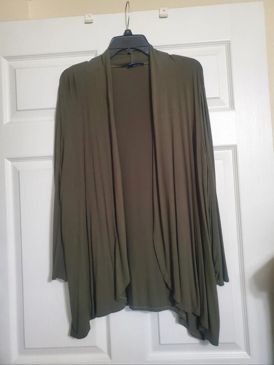 Apt. 9 Tops - Ruched Sleeve Open-Front Cardigan